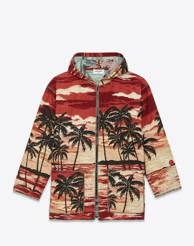 Saint Laurent 16SS Palm Tree Cape Jacket