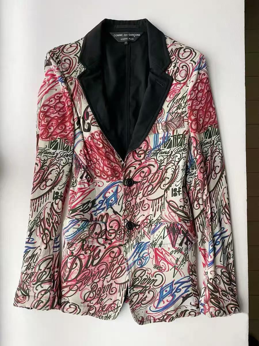 Comme des Garcons 15AW Graffiti Print Blazer