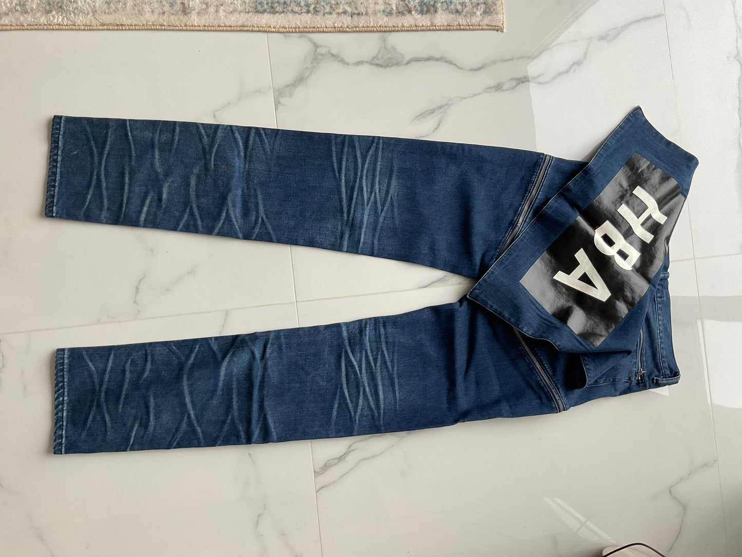 Hood by air cape denim jeans