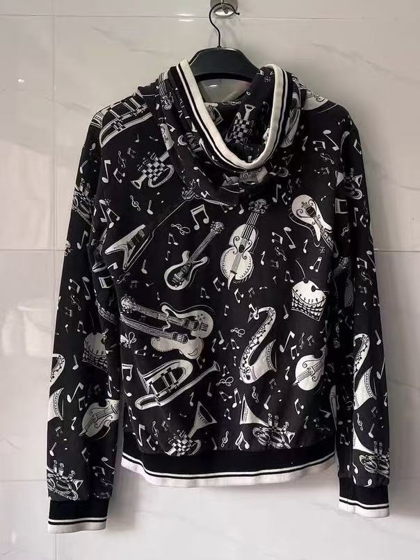 Dolce&Gabbana 04SS Musical Print Hoodie