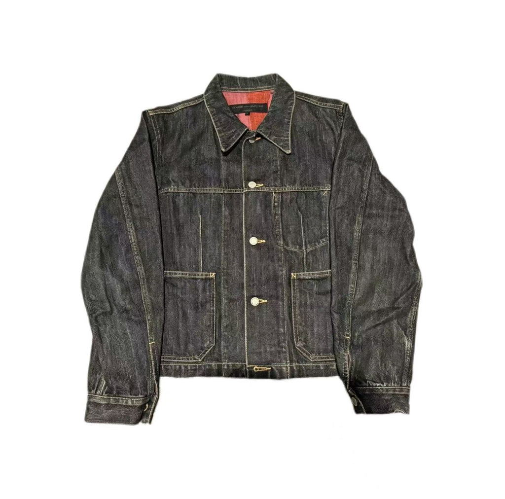 Comme des Garçons AW2002 Reversible Painted denim jacket
