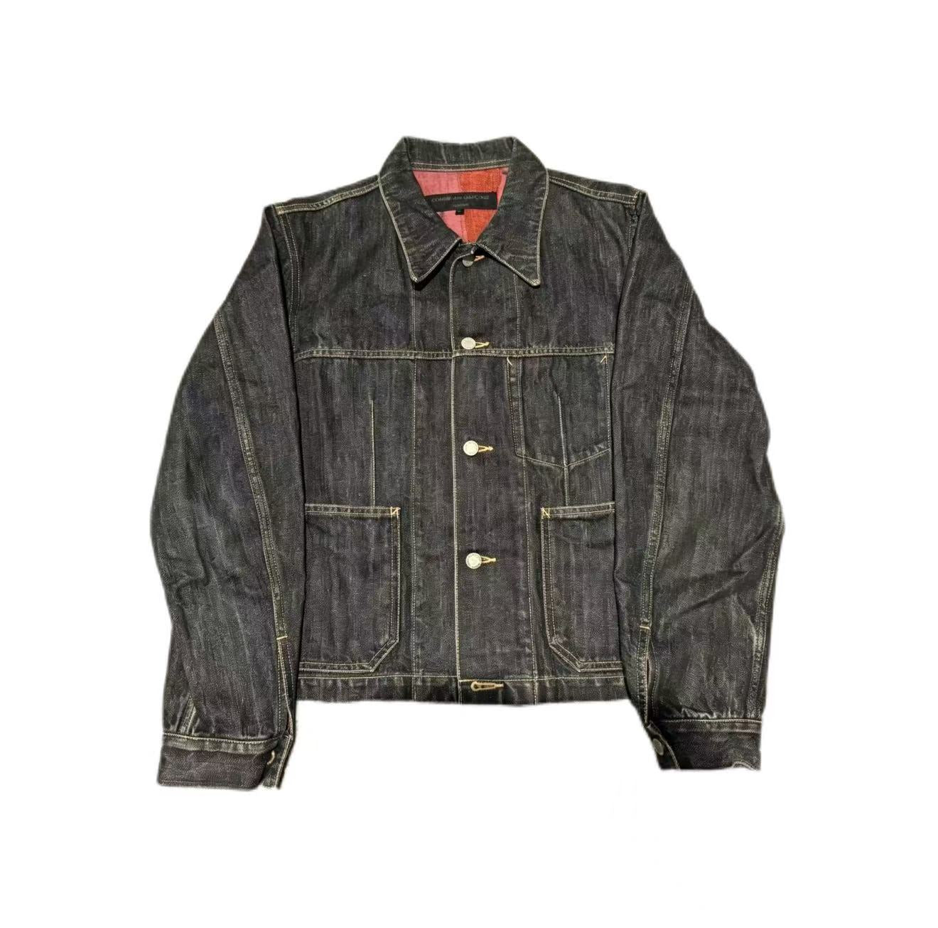 Comme des Garçons AW2002 Reversible Painted denim jacket