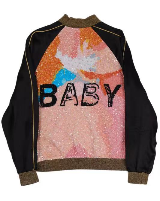 Saint Laurent 16SS Sequin Silk Jacker