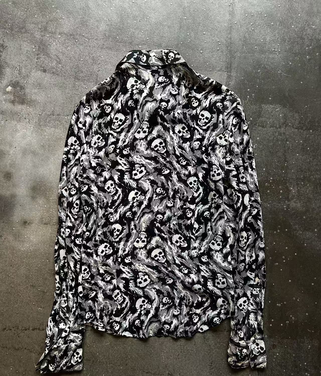 Number Nine 01ss Skull Print Shirt