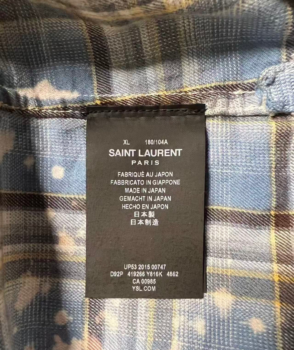 Saint Laurent 16SS Surf Sound Bleached Shirt