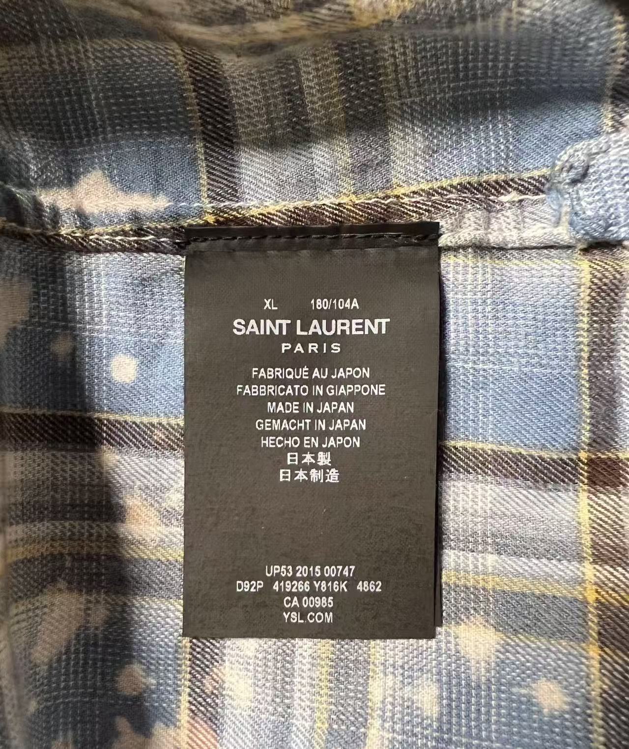 Saint Laurent 16SS Surf Sound Bleached Shirt