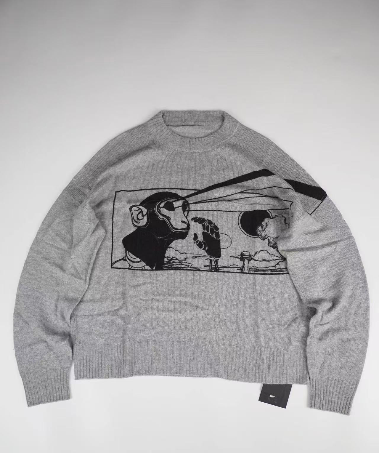 Prada 18ss Laser Monkey Cashmere Sweater