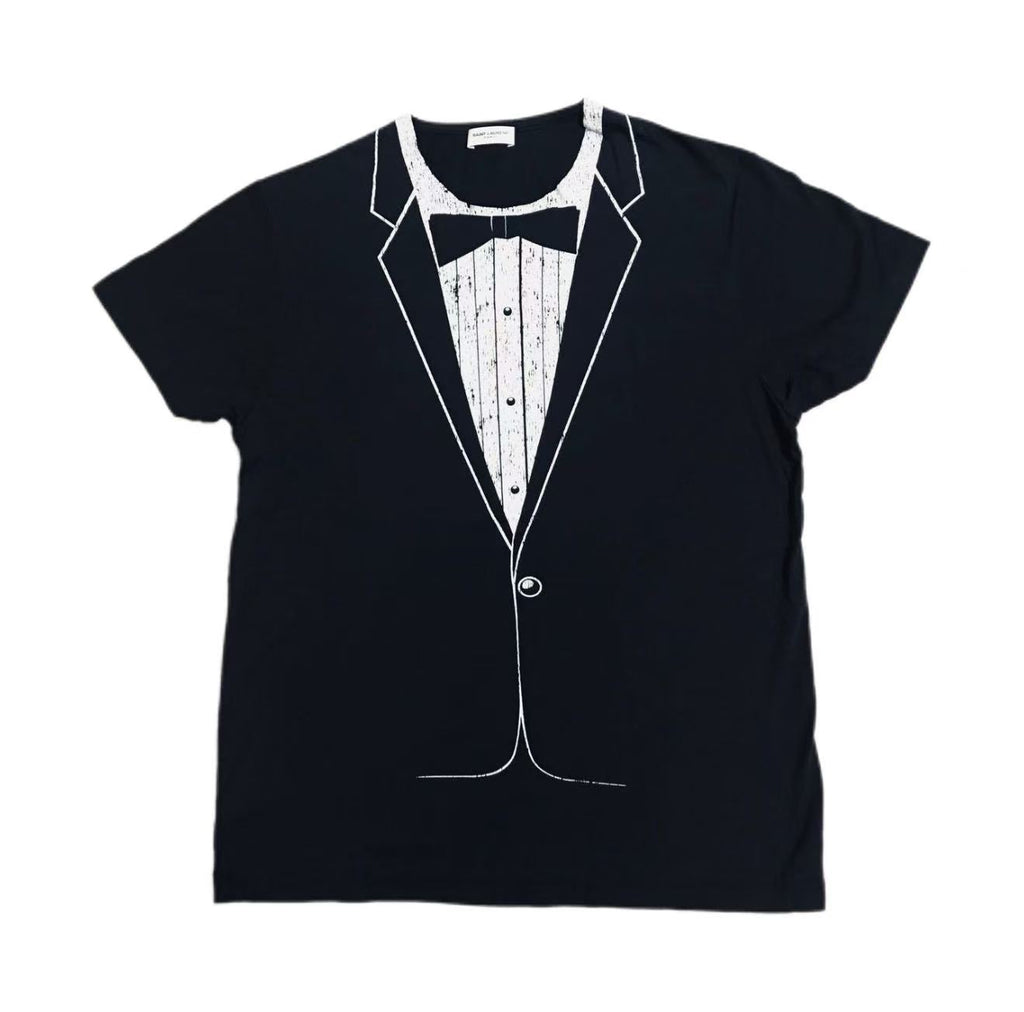 Saint Laurent 16SS Tuxedo Print T-Shirt