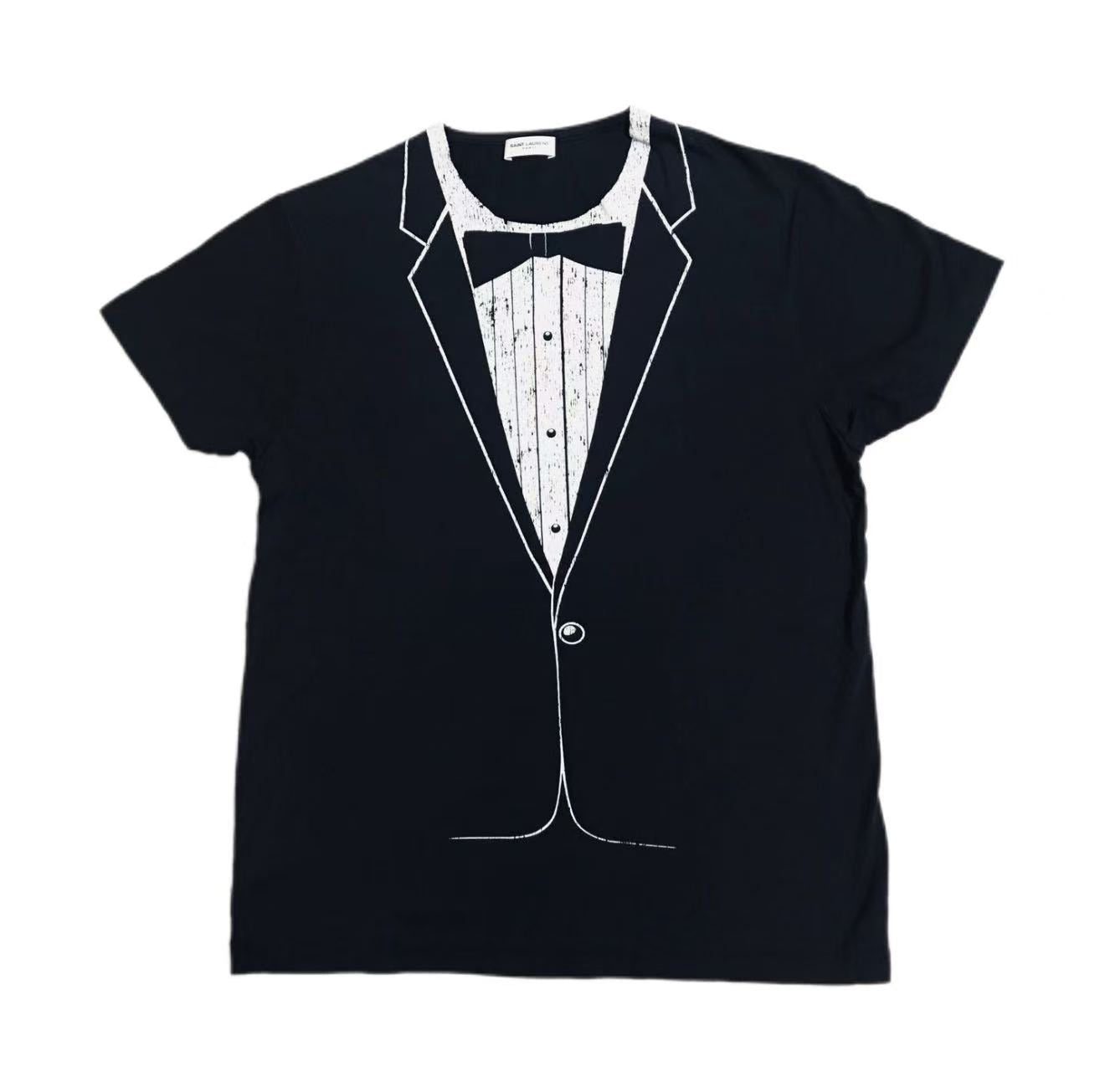 Saint Laurent 16SS Tuxedo Print T-Shirt