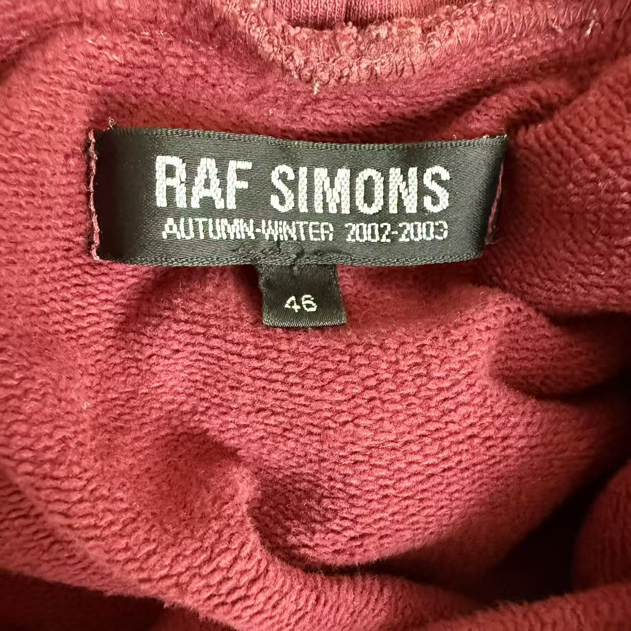 Raf Simons Virginia Creeper aw02—03 roots hoodie