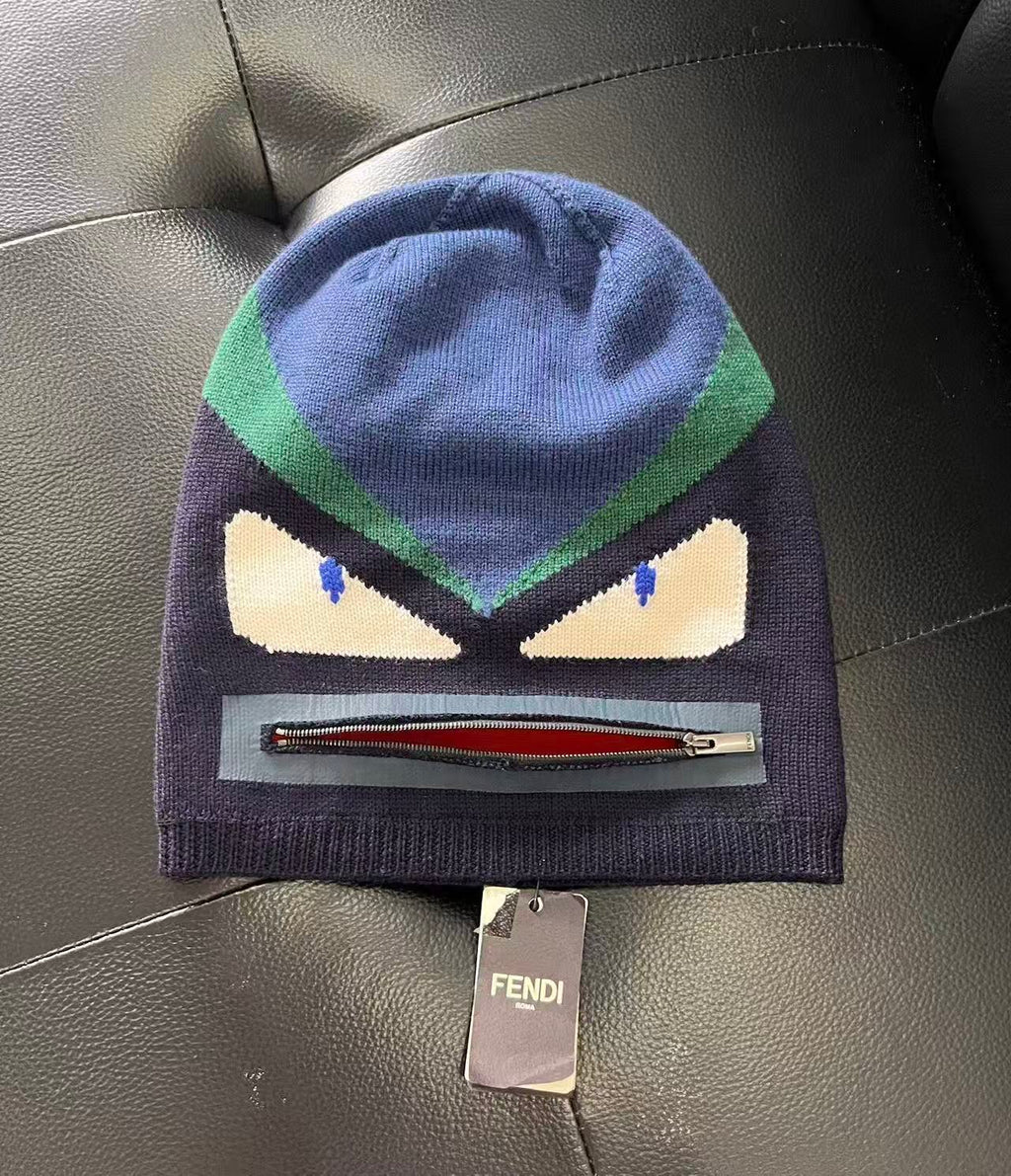 Fendi 17AW Bag Bugs Monster Eyes Beanie