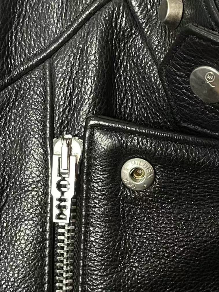 Alexander Mcqueen Swallow Leather Biker Jacket
