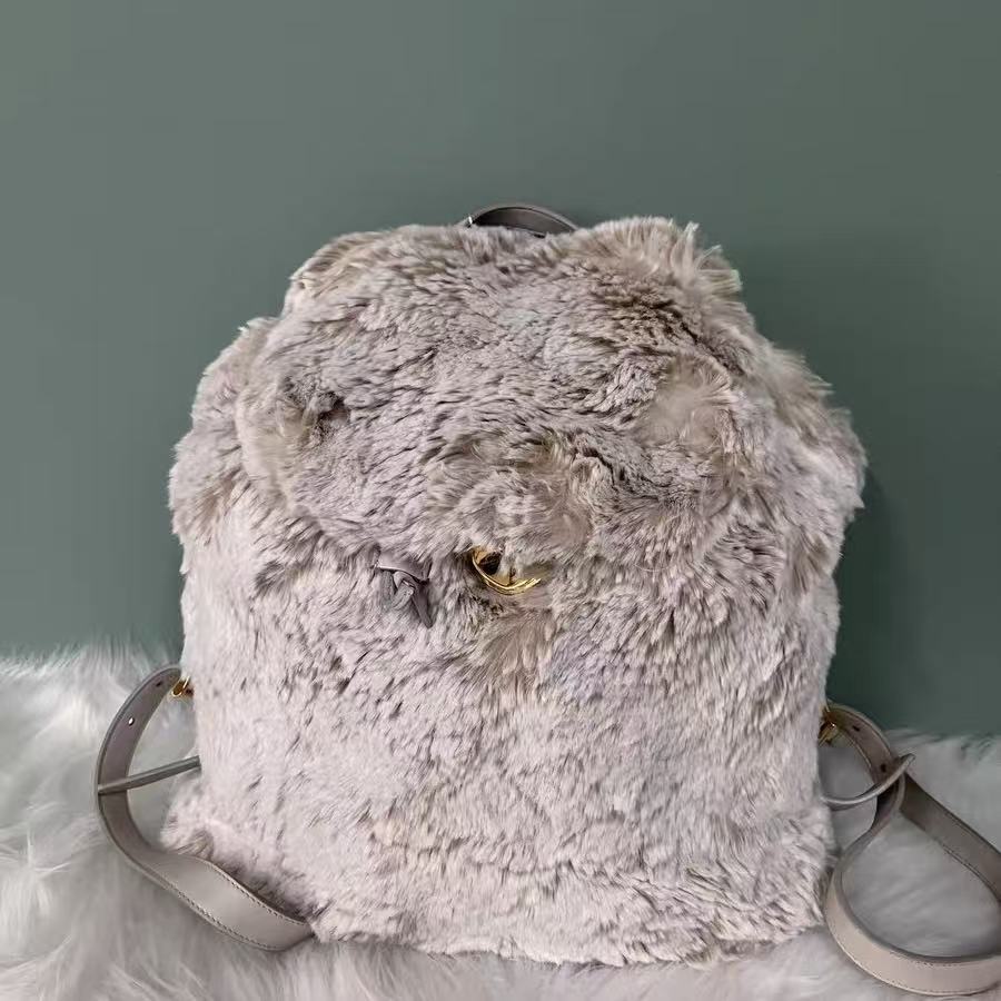 Prada 10s Fur Backpack