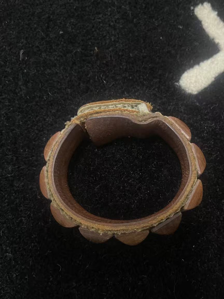 Undercover 03SS Scab Pyramid Studded Leather Bracelet