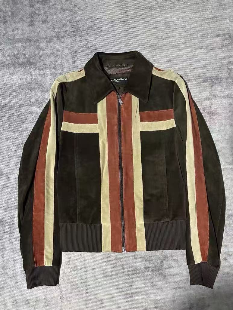 Dolce&Gabbana 05SS Suede Striped Jacket