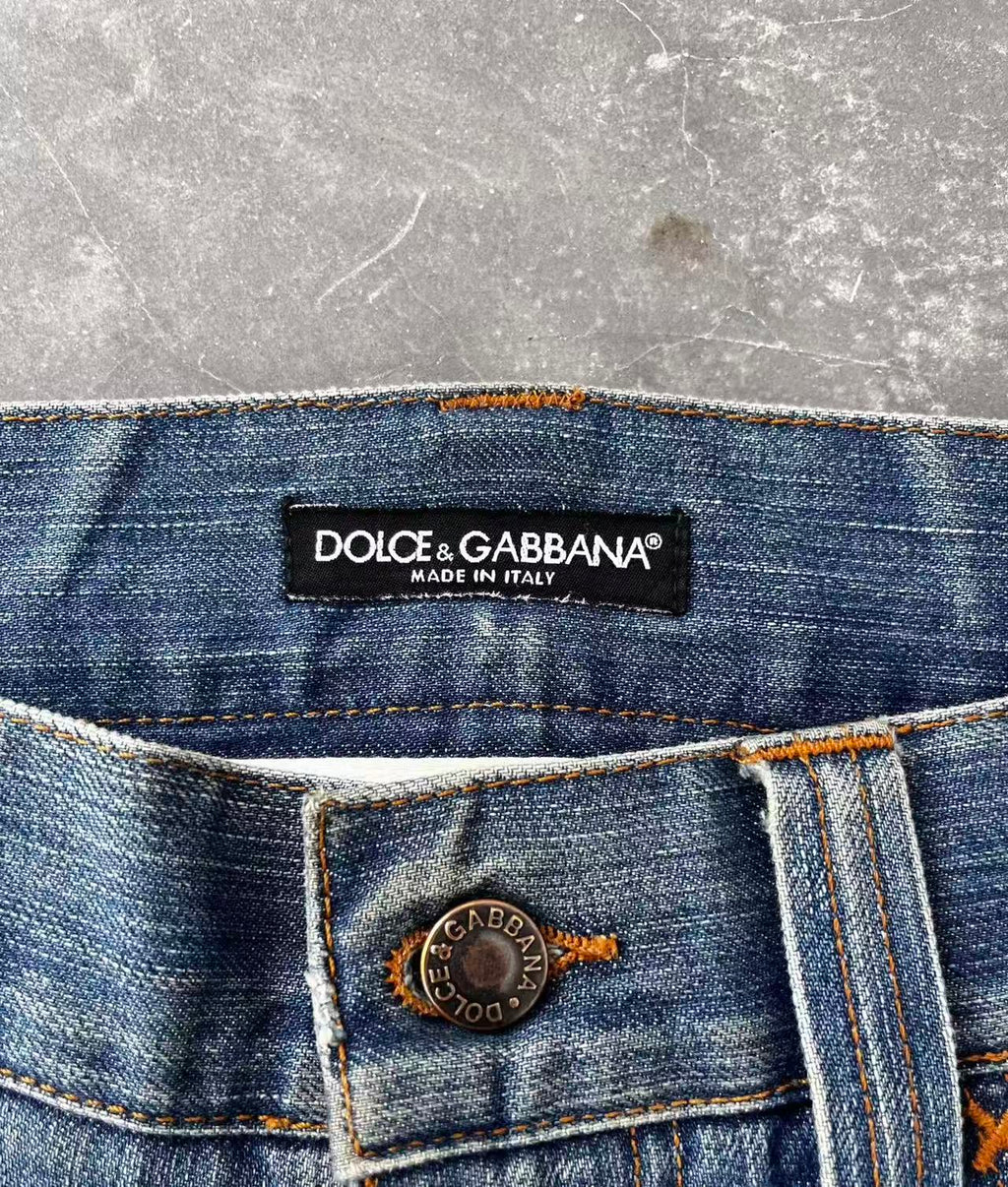 Dolce&Gabbana Blue Washed Denim Jeans