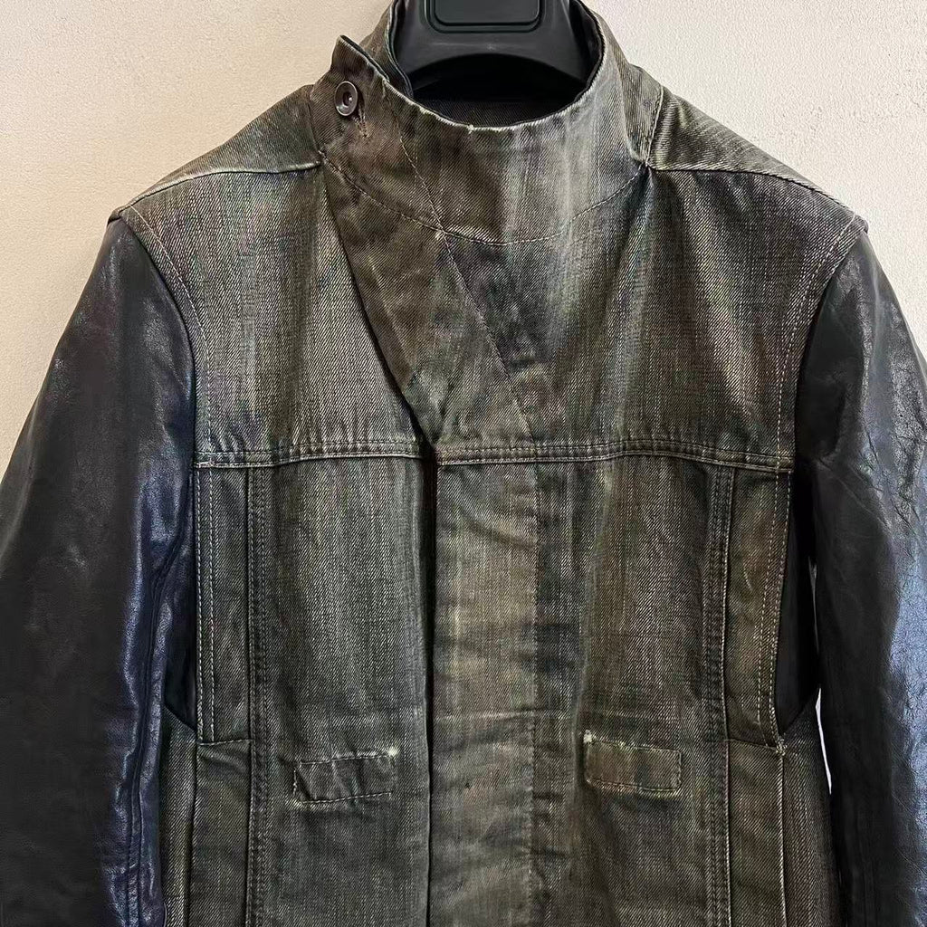 Rick Owens 13AW PLINTH Mineral Wash Denim Jacket