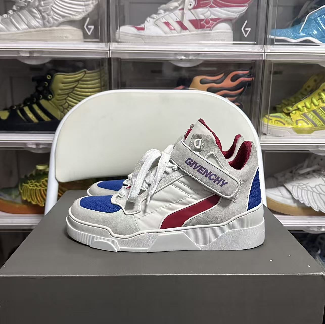 Givenchy 2015 Star Strap Tyson Hi Top Sneakers