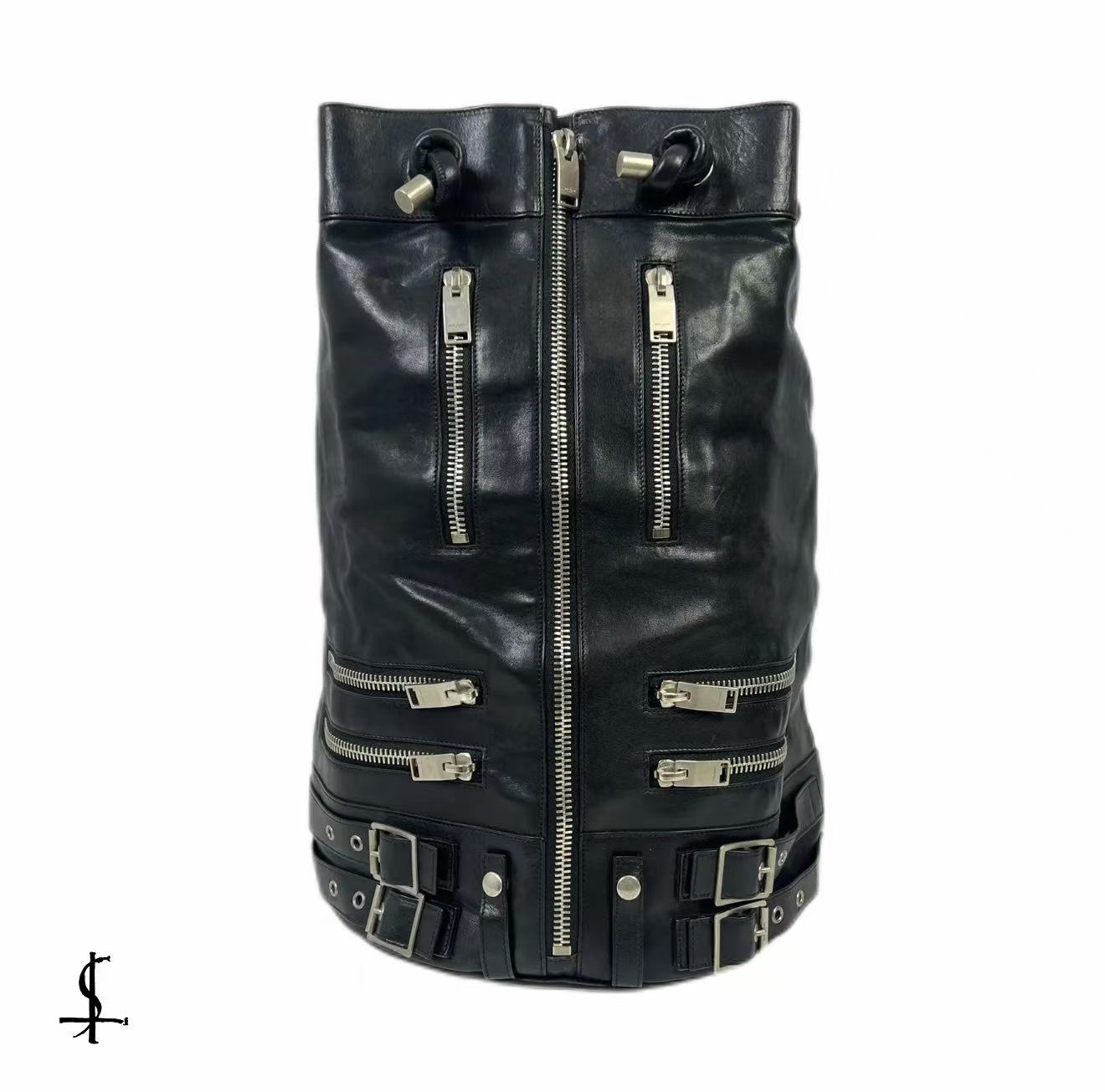 Saint Laurent 14AW Multi-Zipper Bucket Backpack