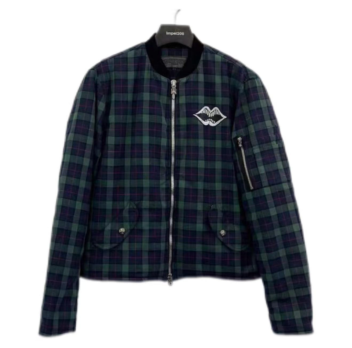 Chrome Hearts Matty Boy Plaid Bomber Jacket