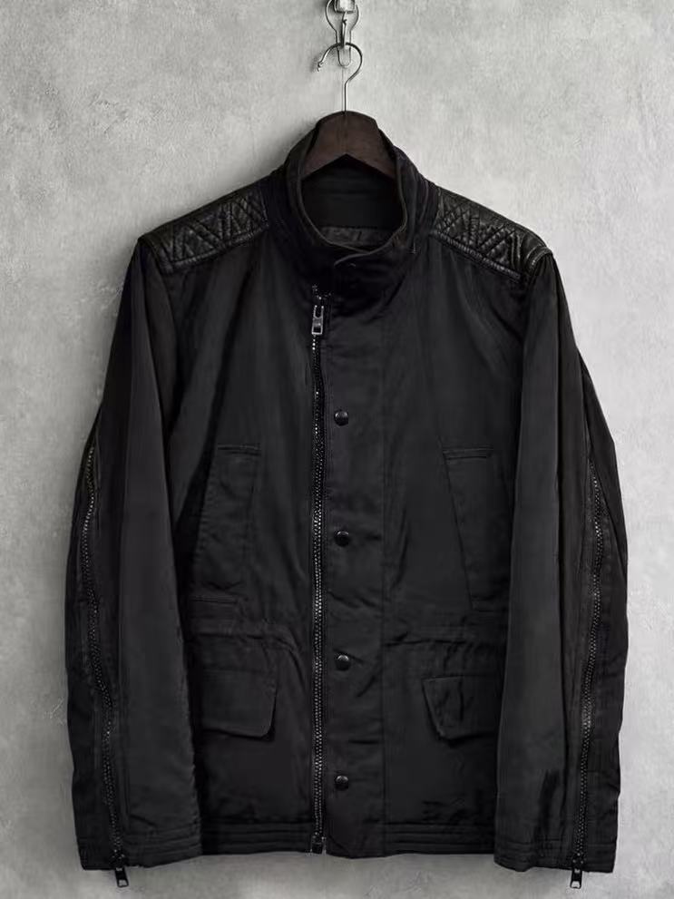 Givenchy 10AW Leather Patchwork Zipper Jacket