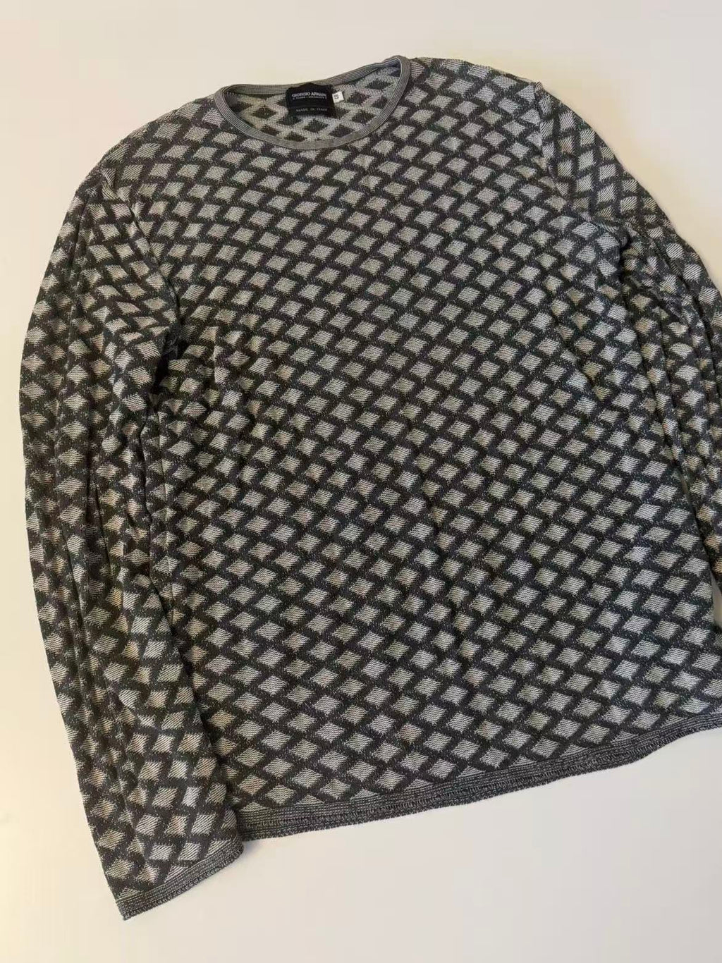Giorgio Armani Snake Pattern Knit Top