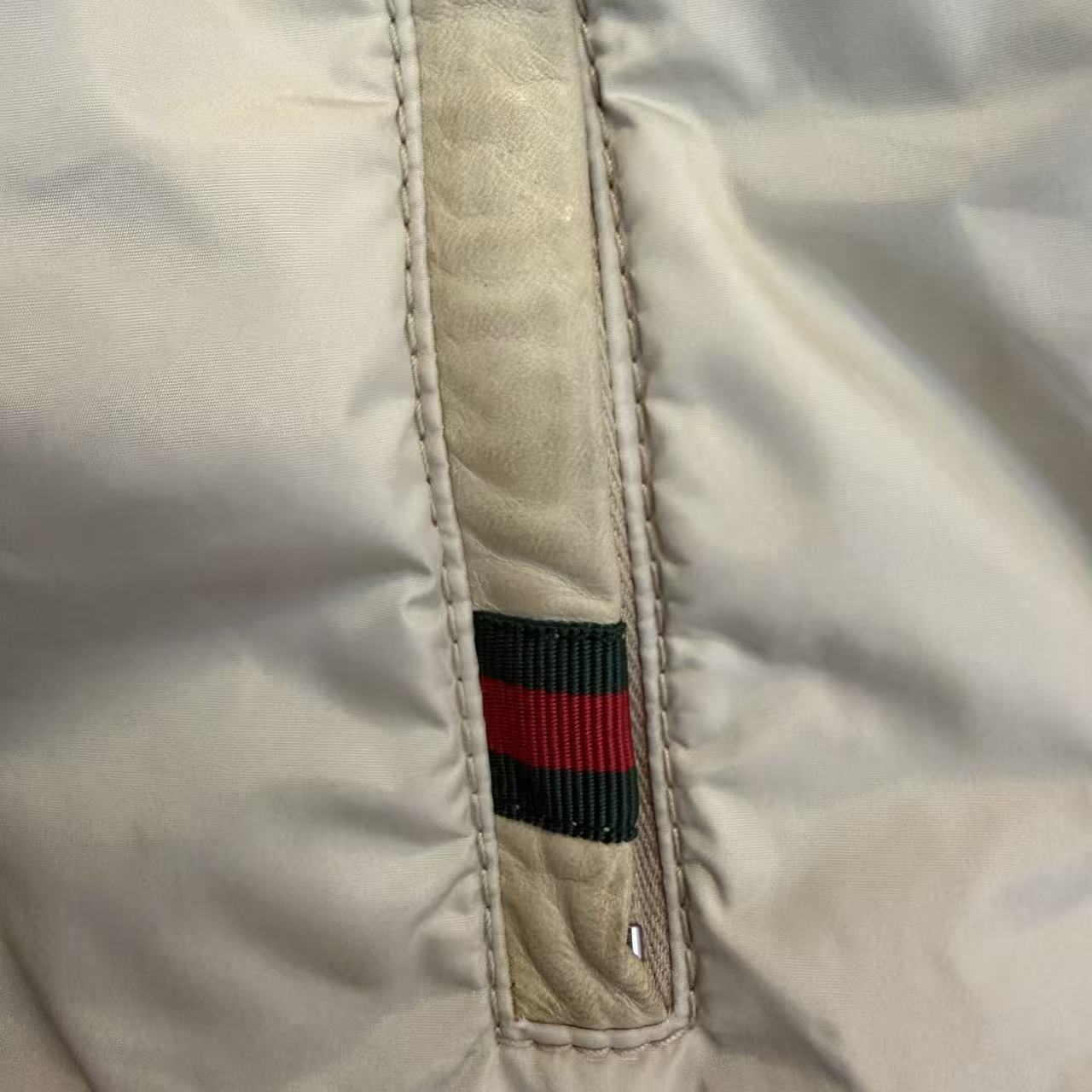 Gucci By Tom Ford White Leather Biker Jacket