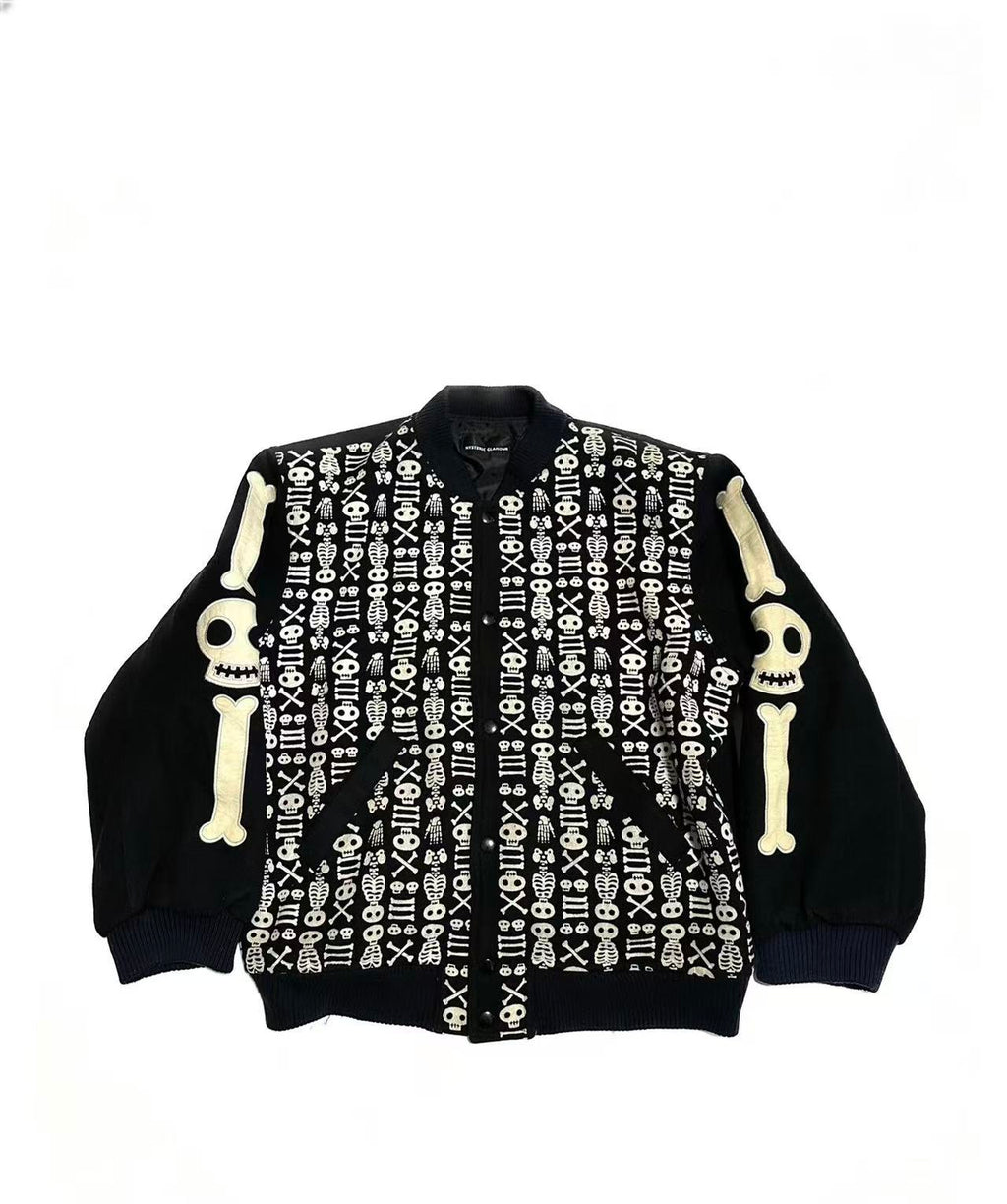 Hysteric Glamour Skeleton Varsity Jacket