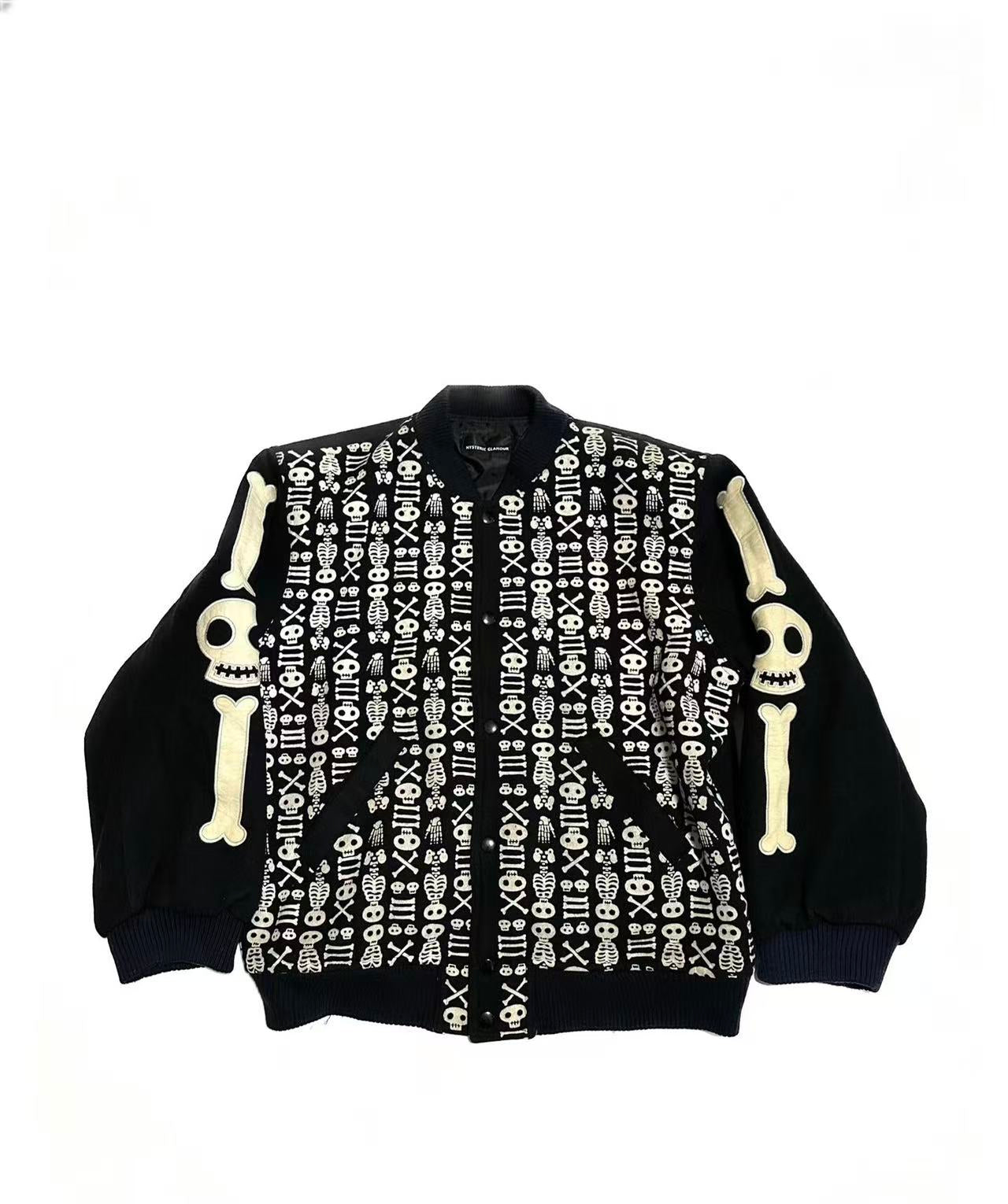 Hysteric Glamour Skeleton Varsity Jacket