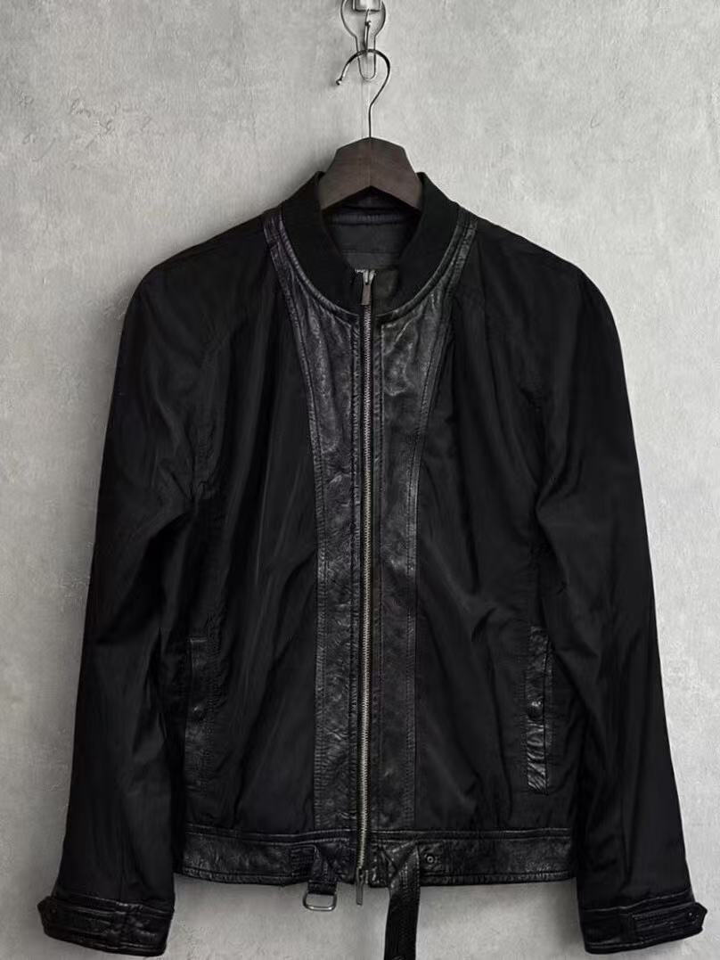 Emporio Armani 2009 Leather Patchwork Jacket