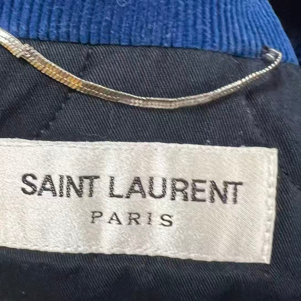 Saint Laurent 17AW Je T'aime Corduroy Teddy Bomber Jacket