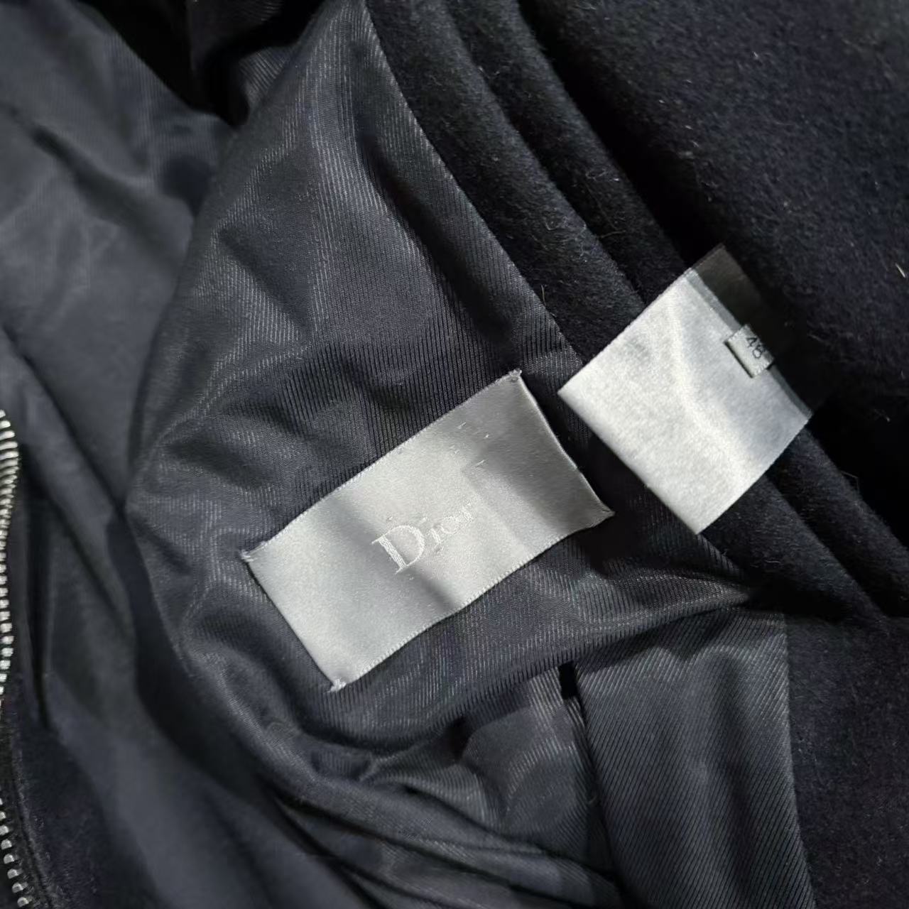 Dior Homme 04AW “VOTC”  Wool Blend Leather Sleeve Jacket