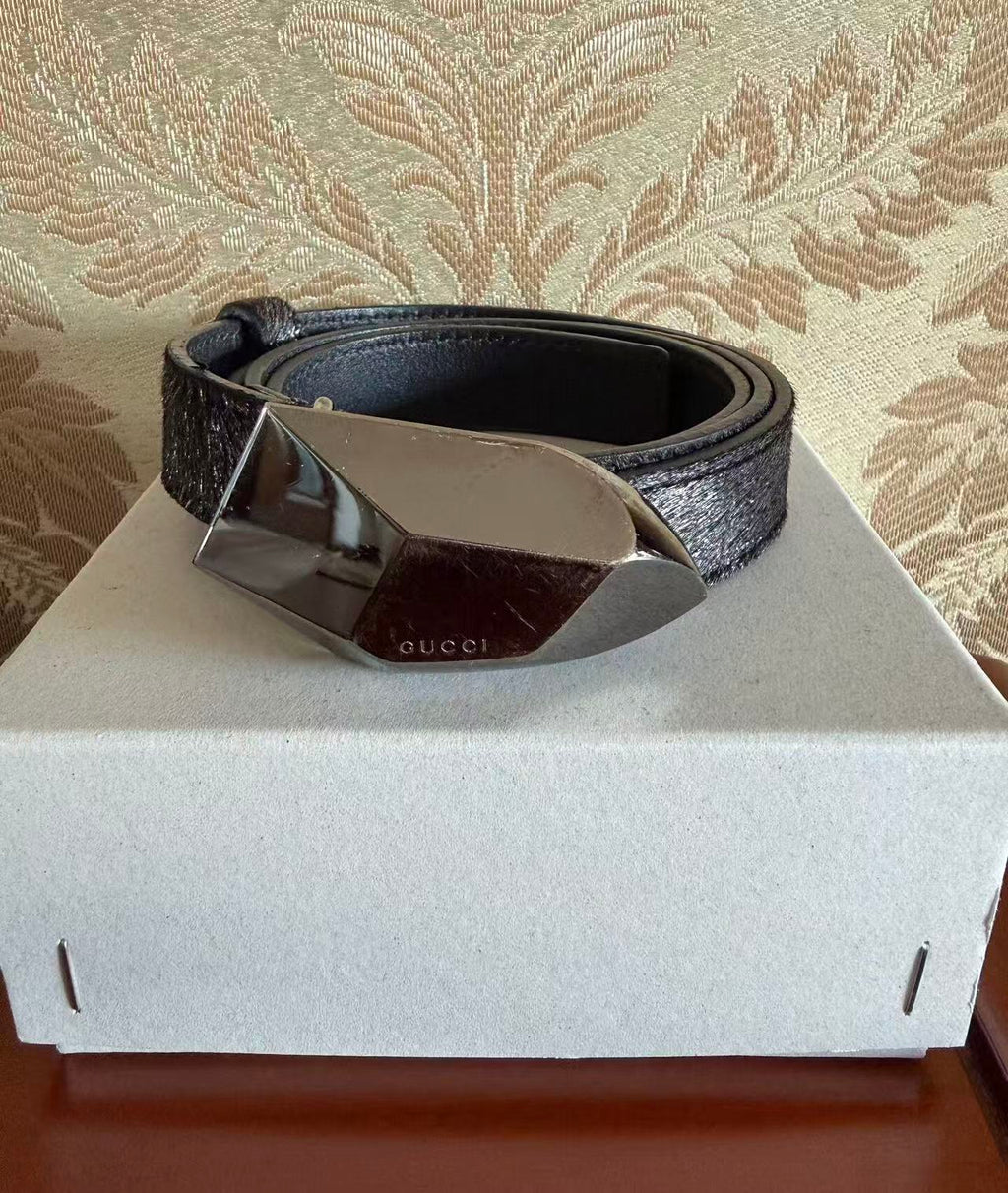 Gucci By Tom Ford Stone Buckle Belt