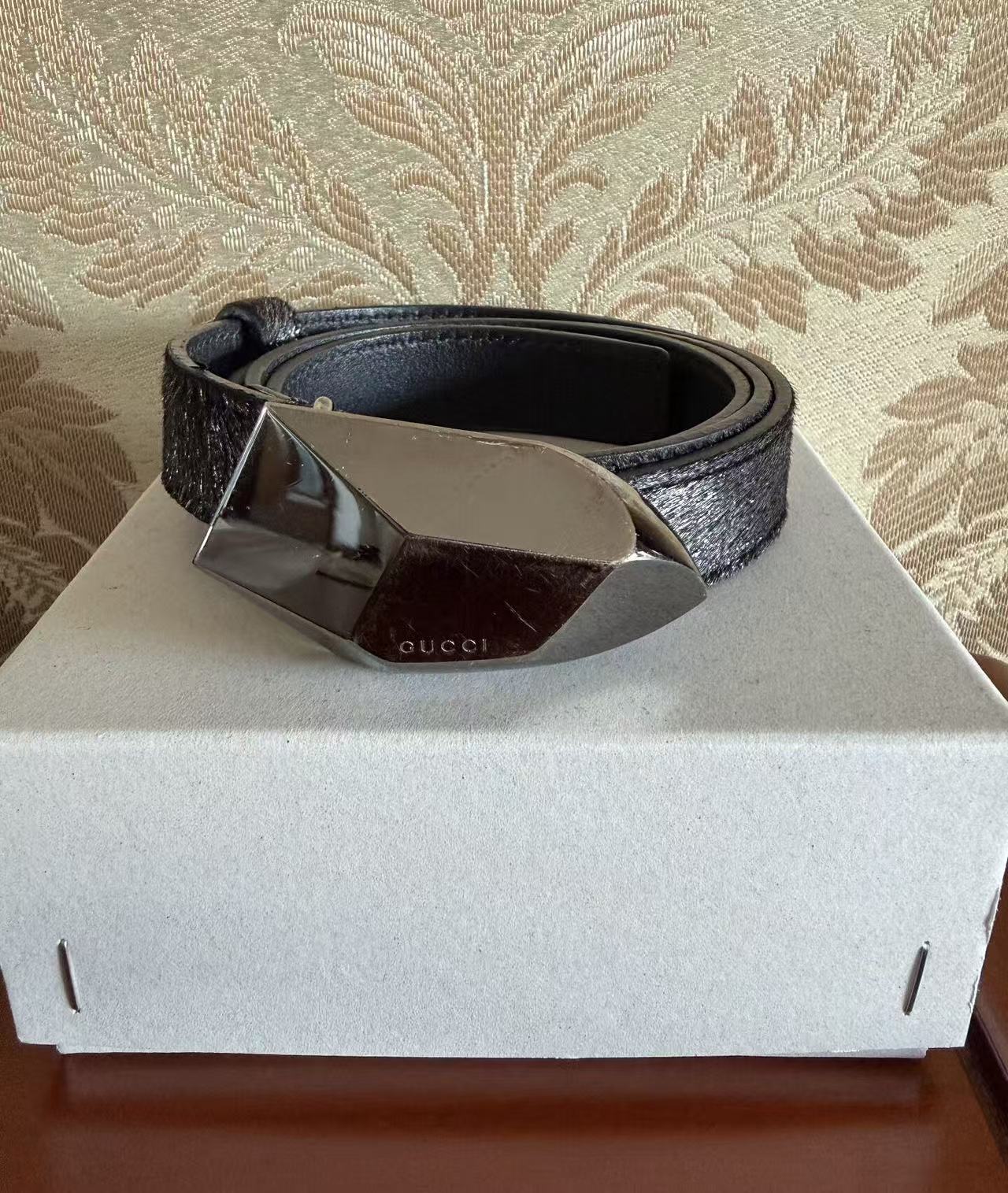 Gucci By Tom Ford Stone Buckle Belt