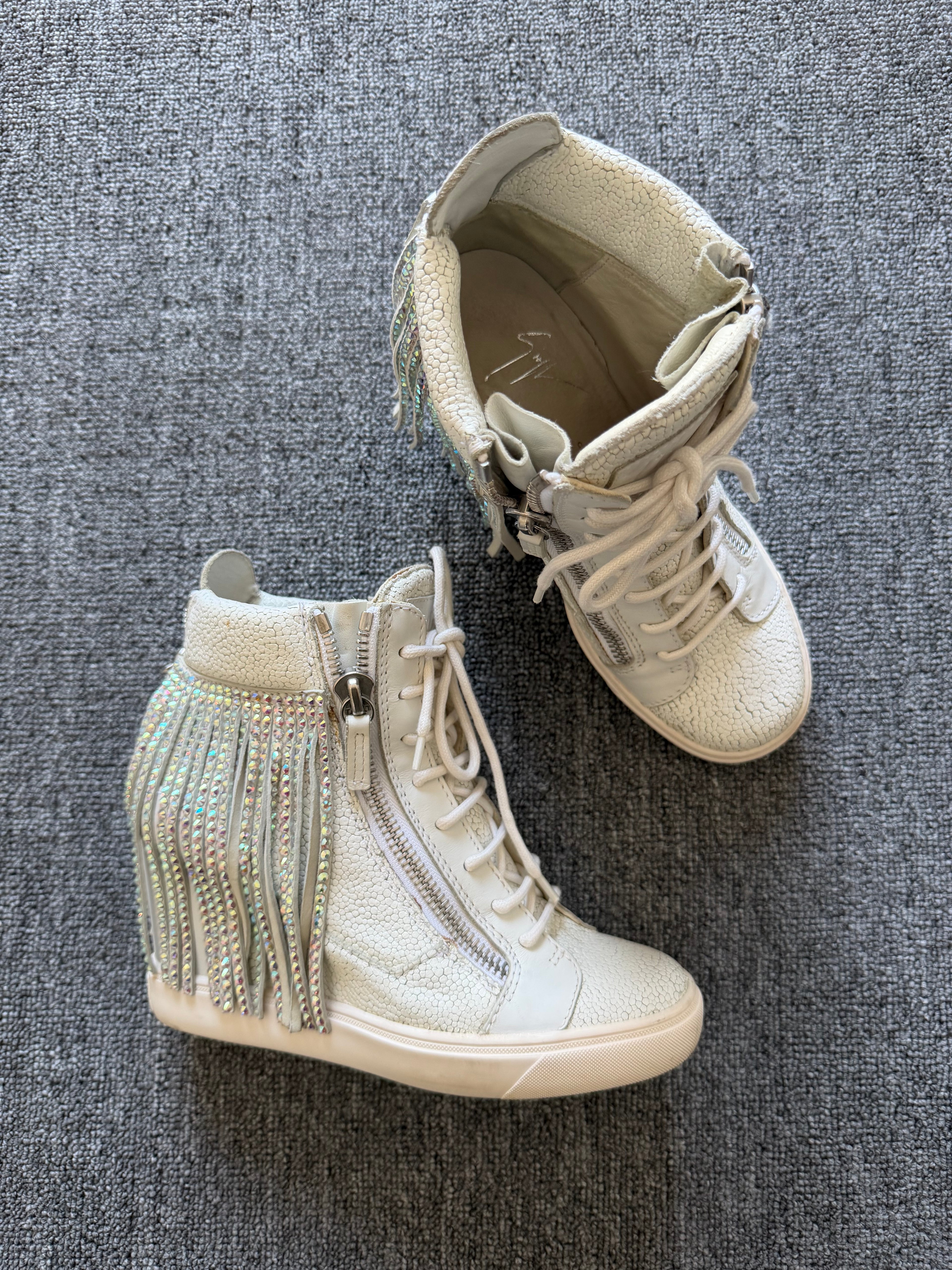 giuseppe zanotti wedge sneakers