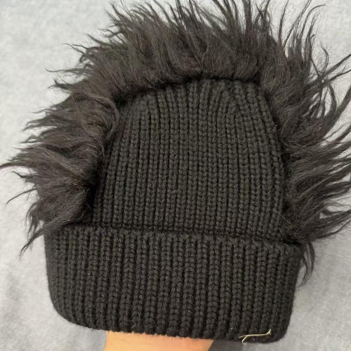 Prada 19AW Mohair Mohawk Beanie