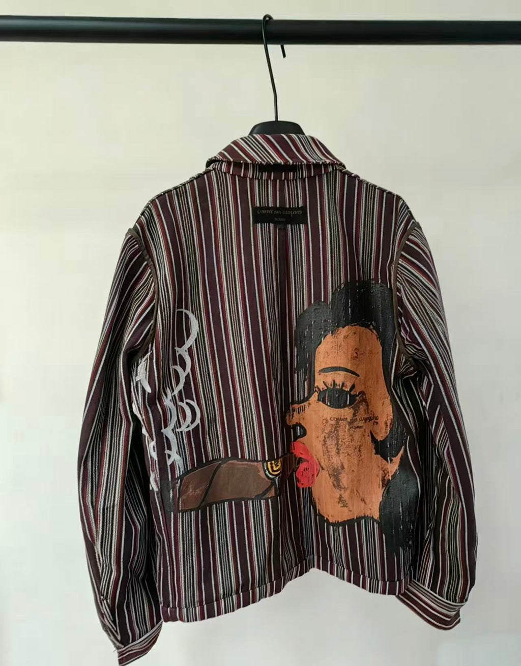 Comme Des Garçons Homme 02AW Cuba Printed Blazer