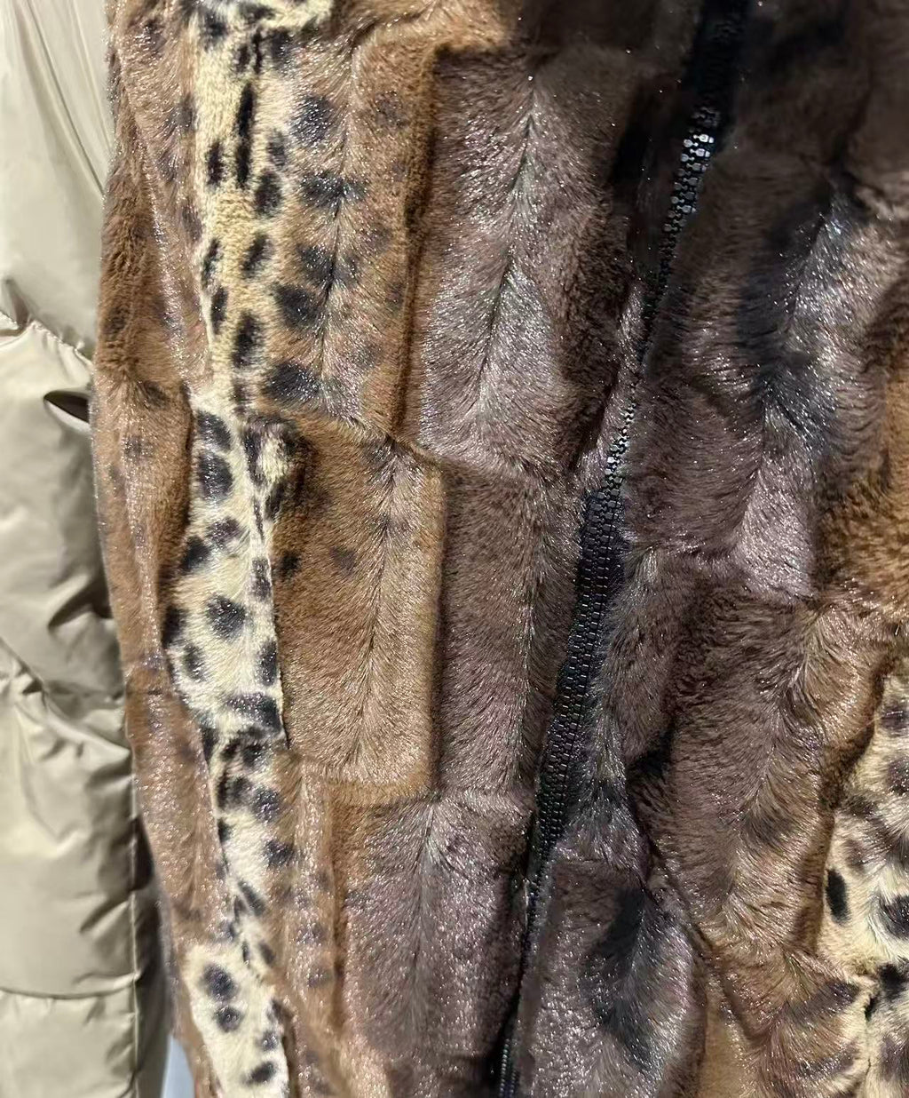 Alexander Mcqueen Leopard Print Faux Fur Jacket