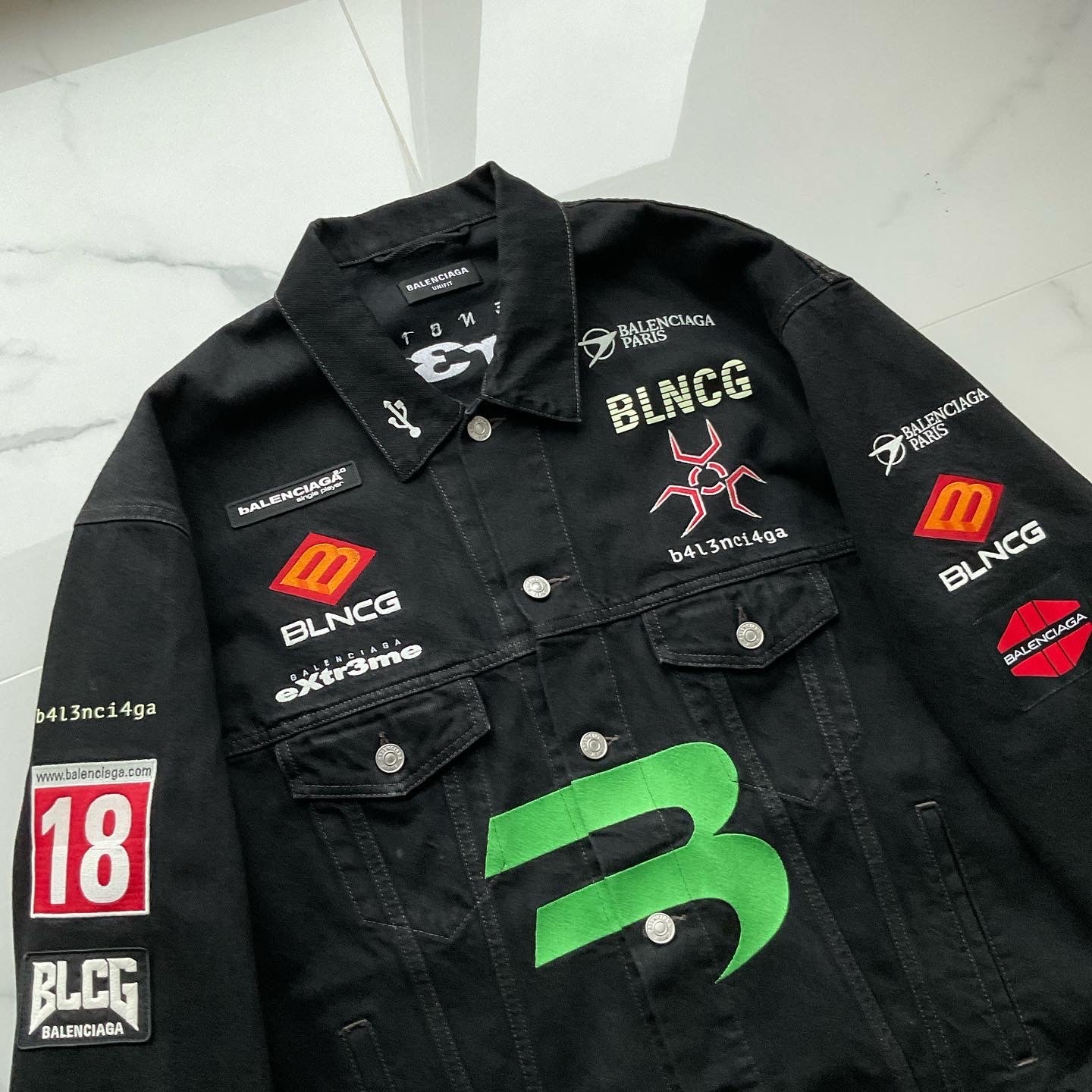 Balenciaga gamer denim jacket