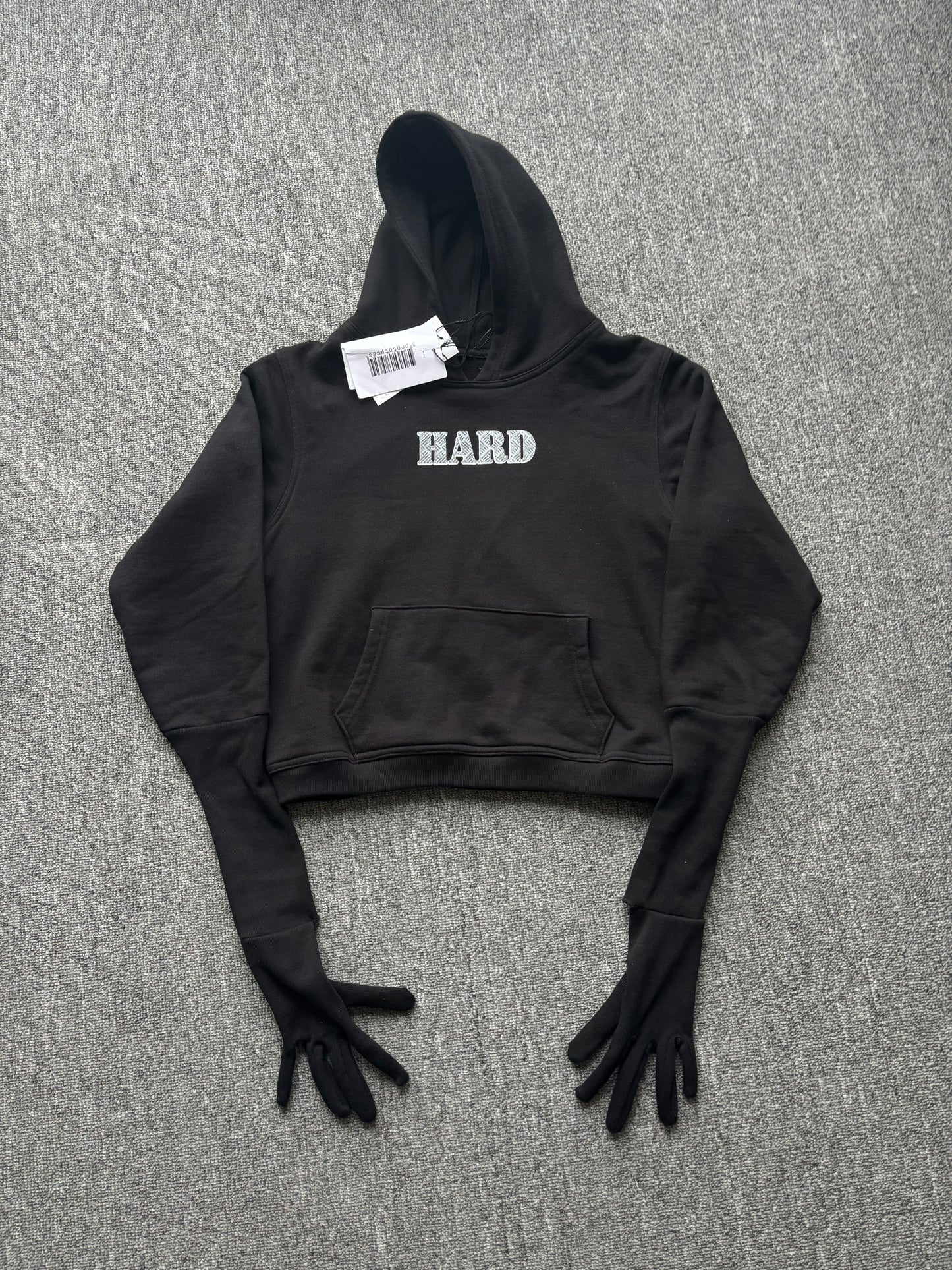 Prototypes gloved hard printed hoodie