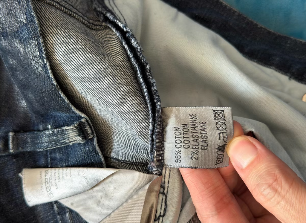 Dior homme wax denim jeans