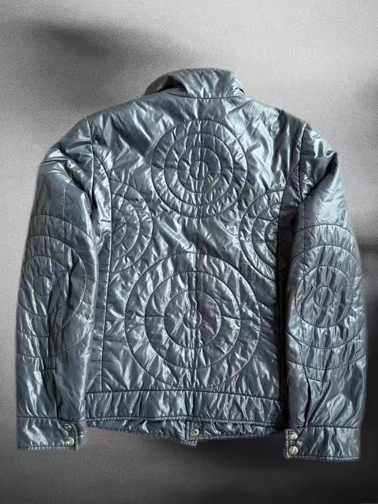 Dolce&Gabbana 00s Circular Pattern Padded Nylon Jacket