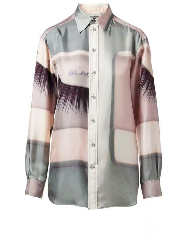 Celine Eyelash Print Shirt
