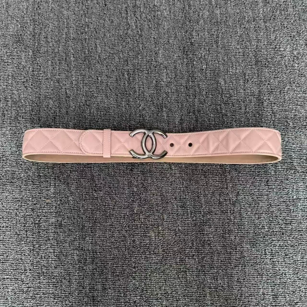 Chanel CC Pink Leather Belt
