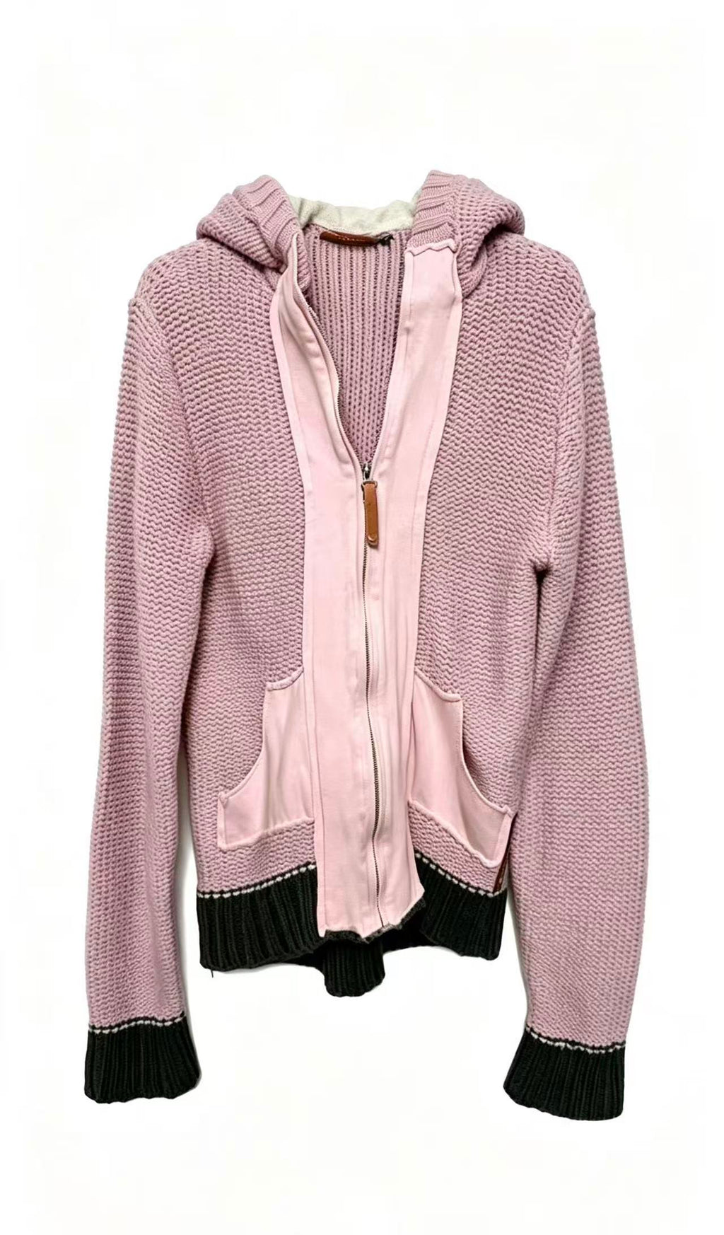 PRADA Knitted Zipper hoodie