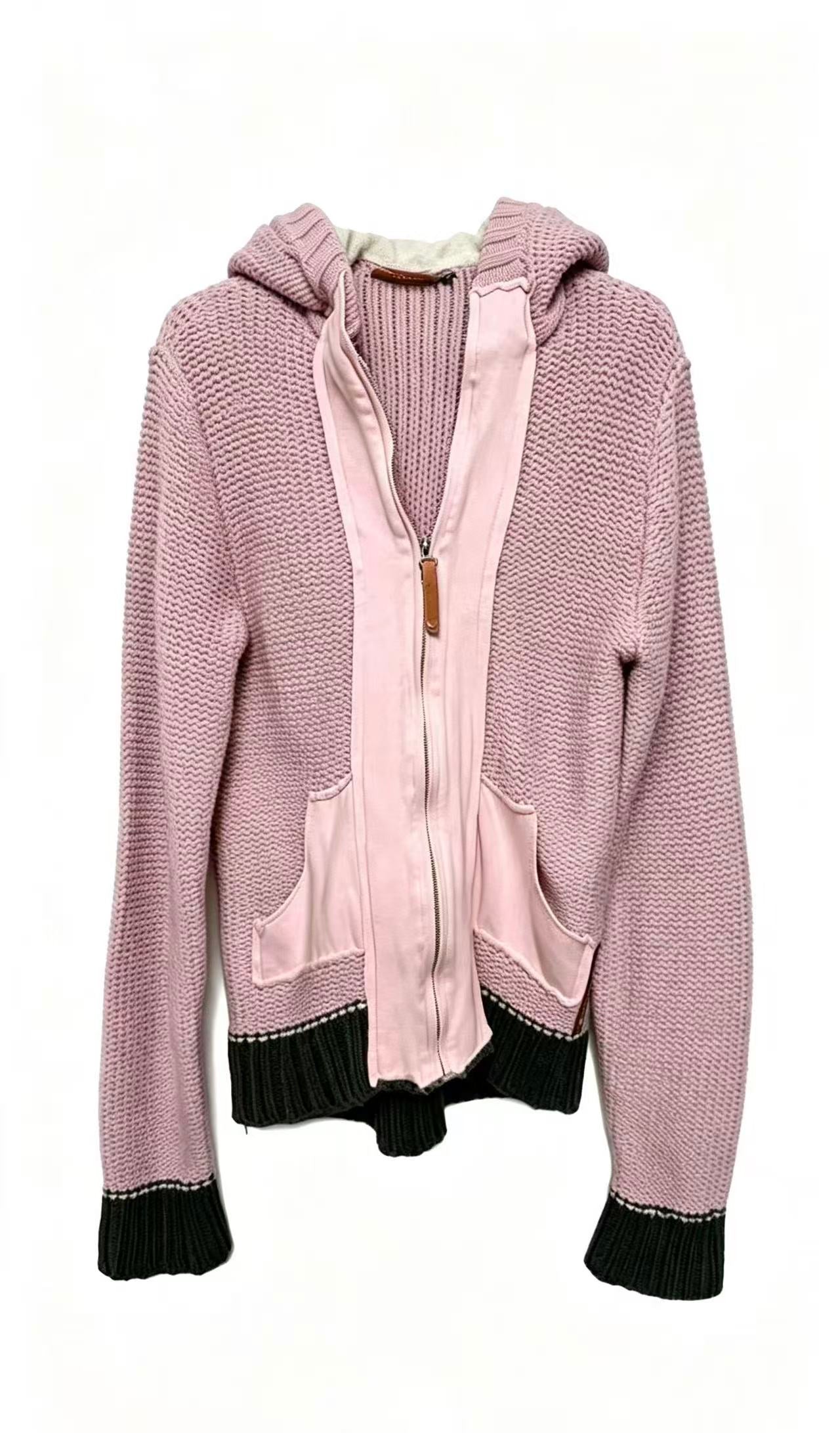 PRADA Knitted Zipper hoodie