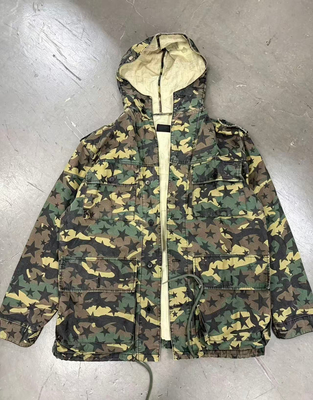 Saint Laurent 16AW Star Camo Military Jacket