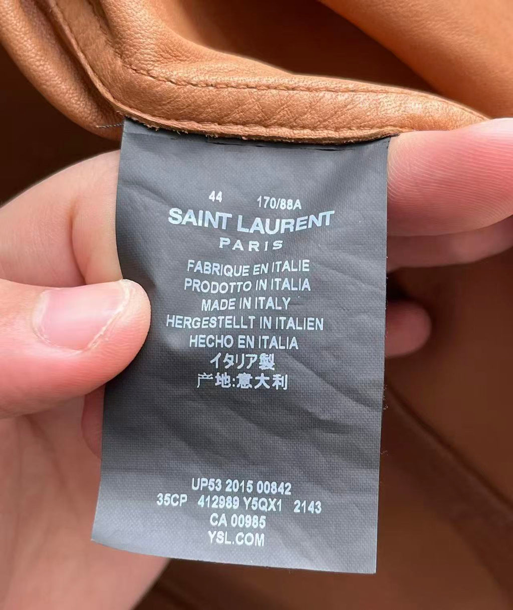 Saint Laurent 16SS Fringe Leather Jacket