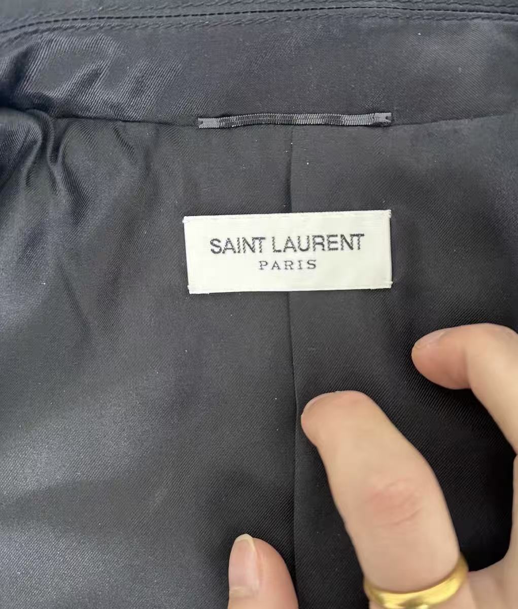 Saint Laurent FW16 Western Rose Embroidered Silk Bomber Jacket