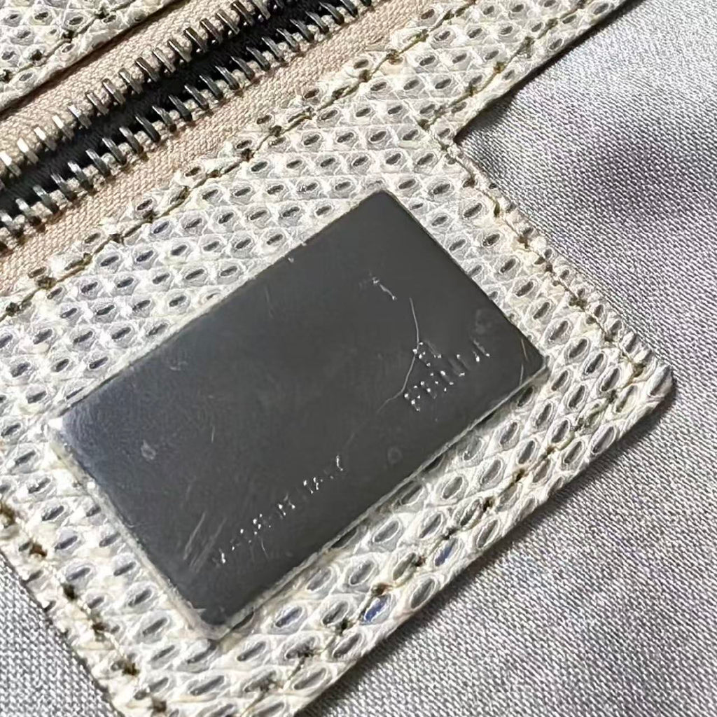 Fendi snakeskin chincella fur bag